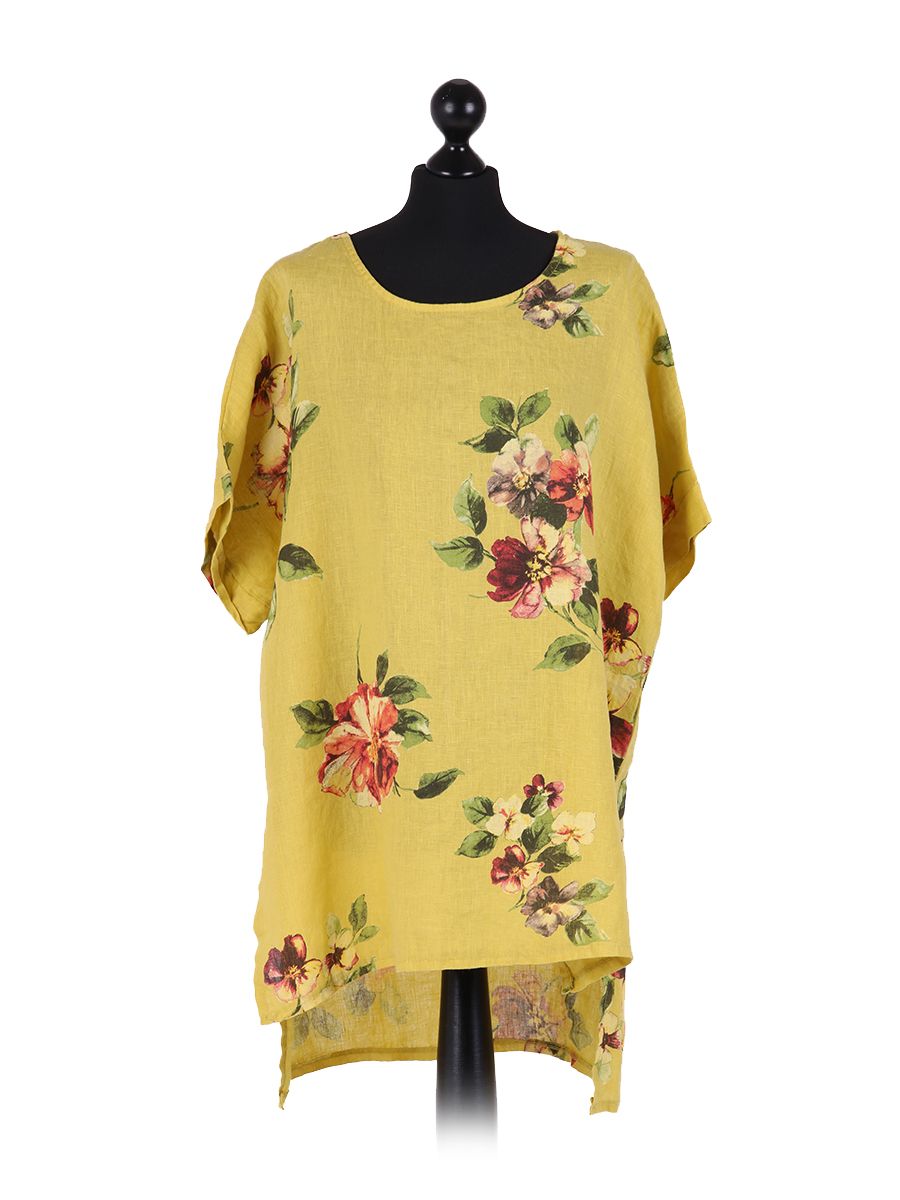 Arianna - MADE IN ITALY Top One Size (12-18) Mustard NZ LUMA