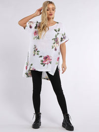 Arianna - MADE IN ITALY Top One Size (12-18) White NZ LUMA