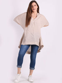 Thomasina - MADE IN ITALY Top One Size (16-24) Beige NZ LUMA