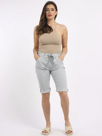 Azzurra - MADE IN ITALY Shorts One Size (10-16) One size (16-20) Silver NZ LUMA
