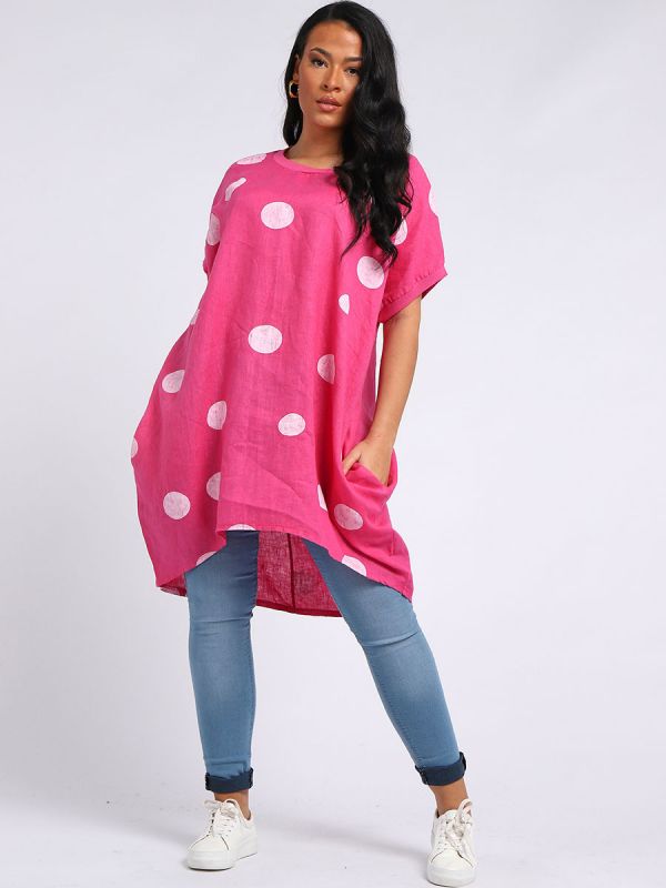 Francesca - MADE IN ITALY Top One Size Fuchsia NZ LUMA