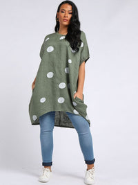 Francesca - MADE IN ITALY Top One Size Khaki NZ LUMA