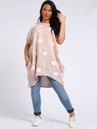 Francesca - MADE IN ITALY Top One Size Pink Nude NZ LUMA