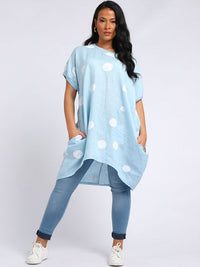 Francesca - MADE IN ITALY Top One Size Turquoise NZ LUMA