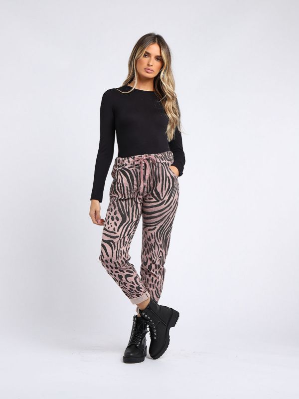Gioia - MADE IN ITALY Pant One Size (16-20) Pink NZ LUMA