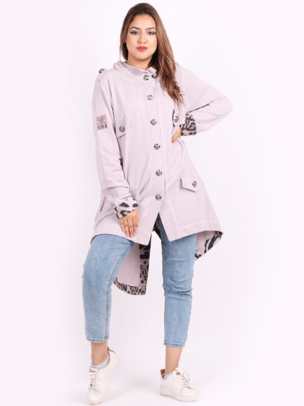 Fiametta - MADE IN ITALY Jacket One Size (14-22) Pink NZ LUMA