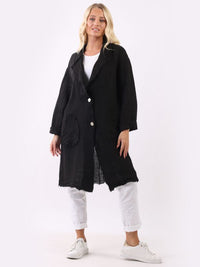 Narcisa - MADE IN ITALY Jacket One Size (10-16) Black NZ LUMA