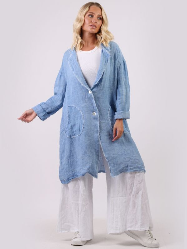 Narcisa - MADE IN ITALY Jacket One Size (10-16) Denim NZ LUMA
