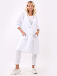 Narcisa - MADE IN ITALY Jacket One Size (10-16) White NZ LUMA