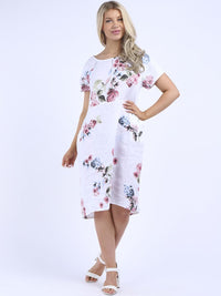 Pierina - MADE IN ITALY Dress One Size (10-18) White NZ LUMA