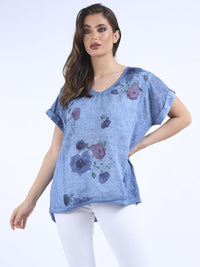 Balina - MADE IN ITALY Top One Size (10-16) Denim NZ LUMA