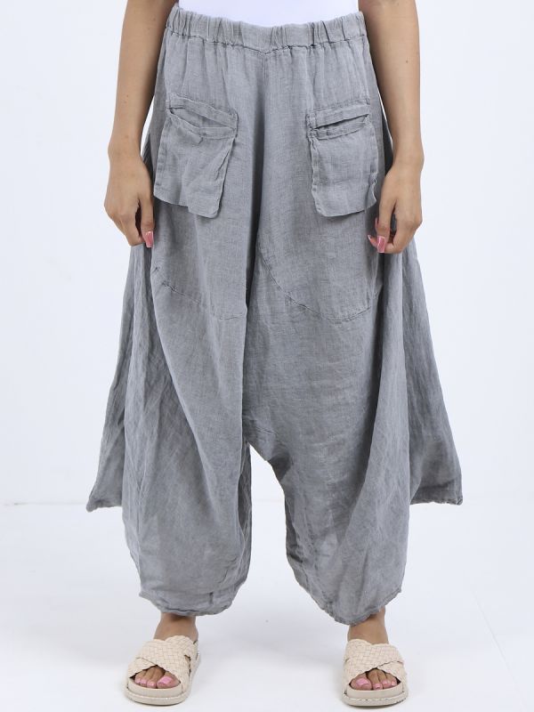 Iseppa - MADE IN ITALY Pant One Size (12-16) Grey NZ LUMA