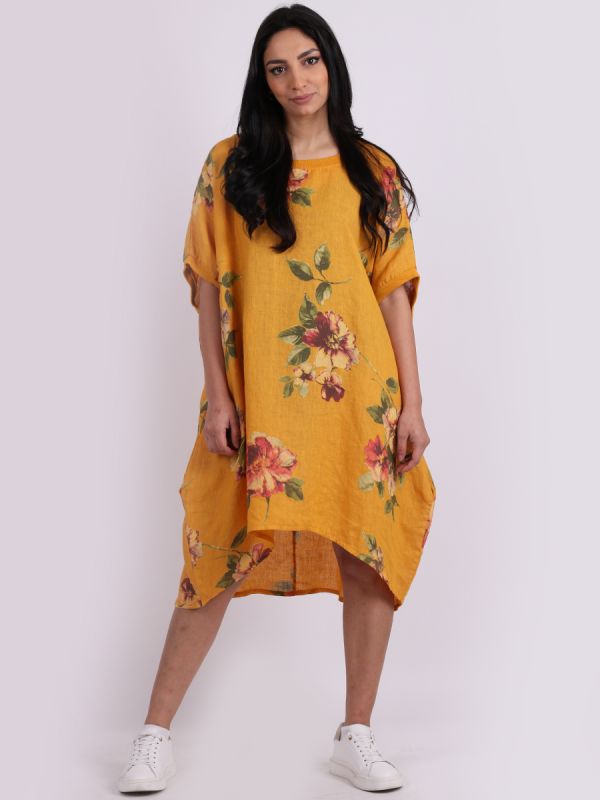 Lucia - MADE IN ITALY Top One Size Mustard NZ LUMA