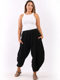 Chiara - MADE IN ITALY Pant One Size (10-16) Black NZ LUMA