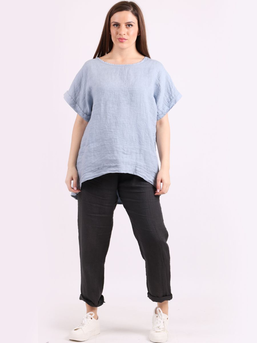 Carmella - MADE IN ITALY Top One Size (10-16) Denim NZ LUMA