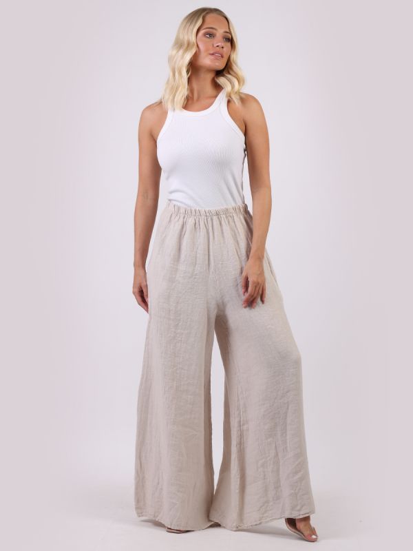 Imilia - MADE IN ITALY Pant One Size (10-14) Beige NZ LUMA