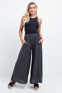Imilia - MADE IN ITALY Pant One Size (10-14) Charcoal NZ LUMA