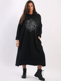 Rossi - MADE IN ITALY Dress One Size (12-18) Black NZ LUMA