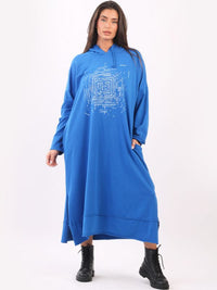 Rossi - MADE IN ITALY Dress One Size (12-18) Royal Blue NZ LUMA