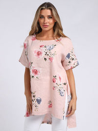 Bianca - MADE IN ITALY Top One Size Pink NZ LUMA
