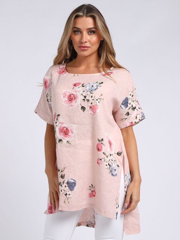 Bianca - MADE IN ITALY Top One Size Pink NZ LUMA