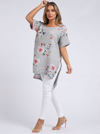 Bianca - MADE IN ITALY Top One Size Grey NZ LUMA