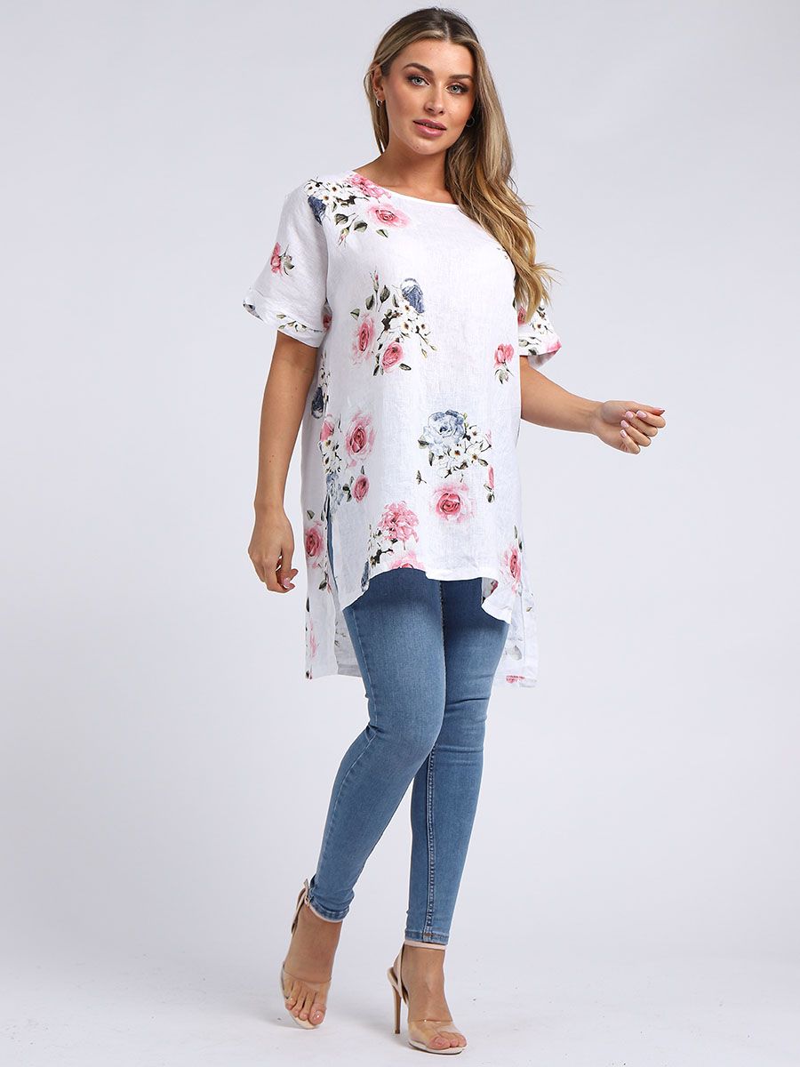 Bianca - MADE IN ITALY Top One Size White NZ LUMA