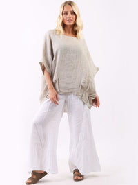 Roberta - MADE IN ITALY Top One Size (10-18) Beige NZ LUMA