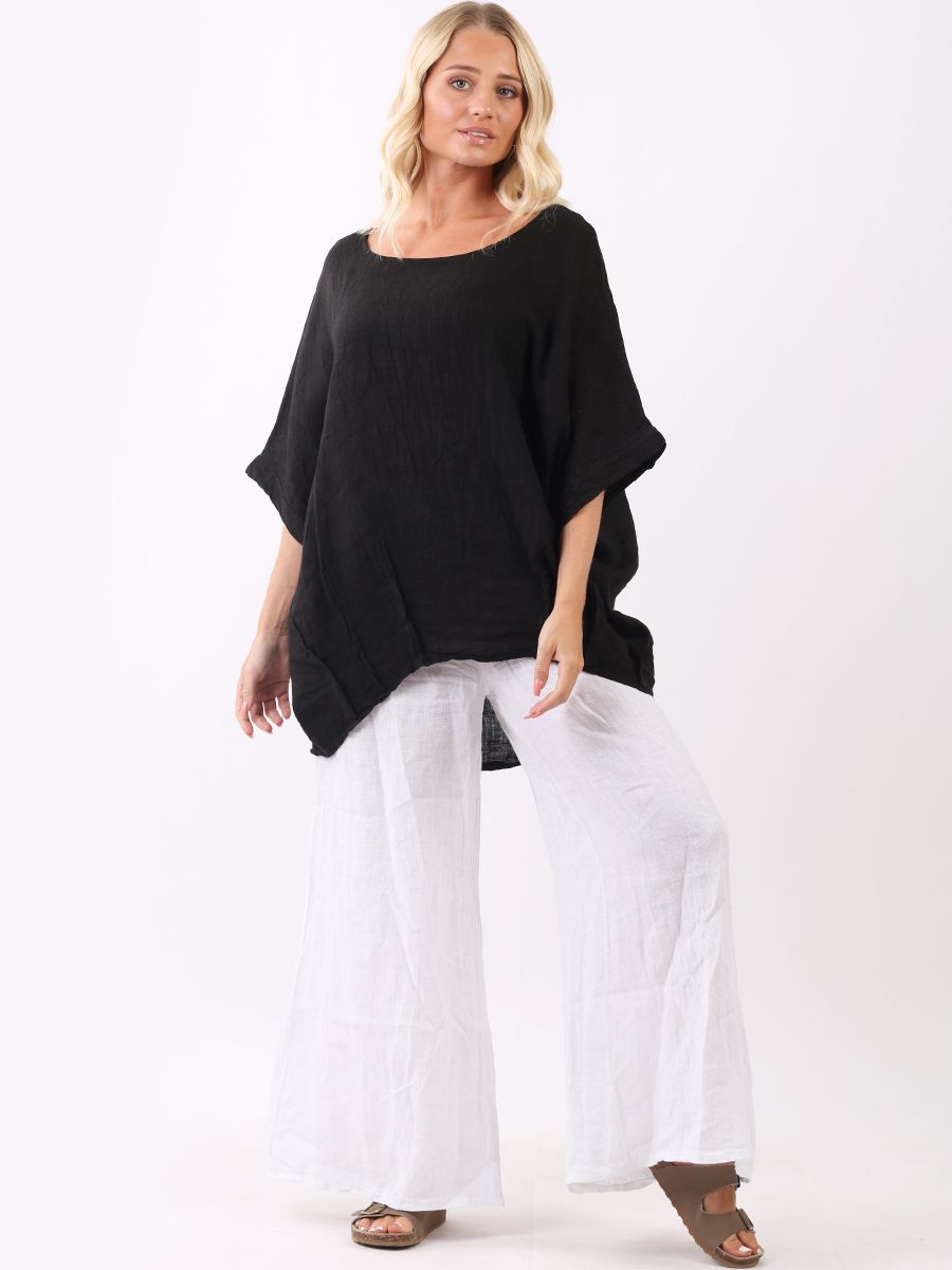 Roberta - MADE IN ITALY Top One Size (10-18) Black NZ LUMA