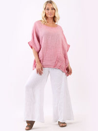 Roberta - MADE IN ITALY Top One Size (10-18) Fushcia NZ LUMA