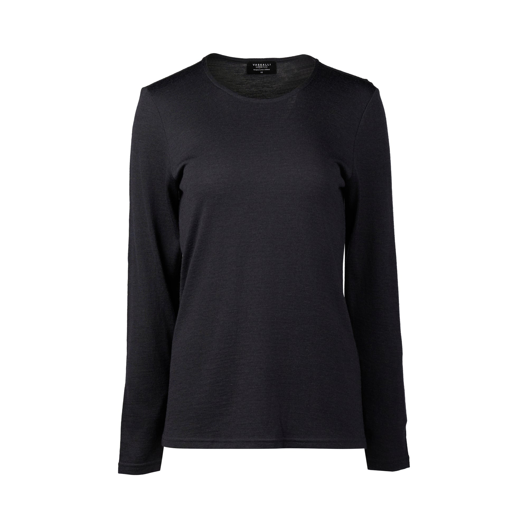 100% Merino Basic L/S Crew - VASSALLI Top NZ LUMA