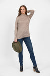 100% Merino Basic L/S Polo - Twig - VASSALLI Top NZ LUMA