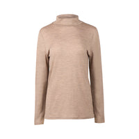 100% Merino Basic L/S Polo - Twig - VASSALLI Top NZ LUMA