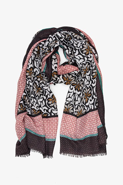ANTLER - Floral Damask Scarf Accessories NZ LUMA
