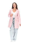 Aleisha Check Blazer - Pink - CHARLO Jacket NZ LUMA