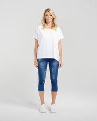 Alice Top - White - ZAFINA Top NZ LUMA