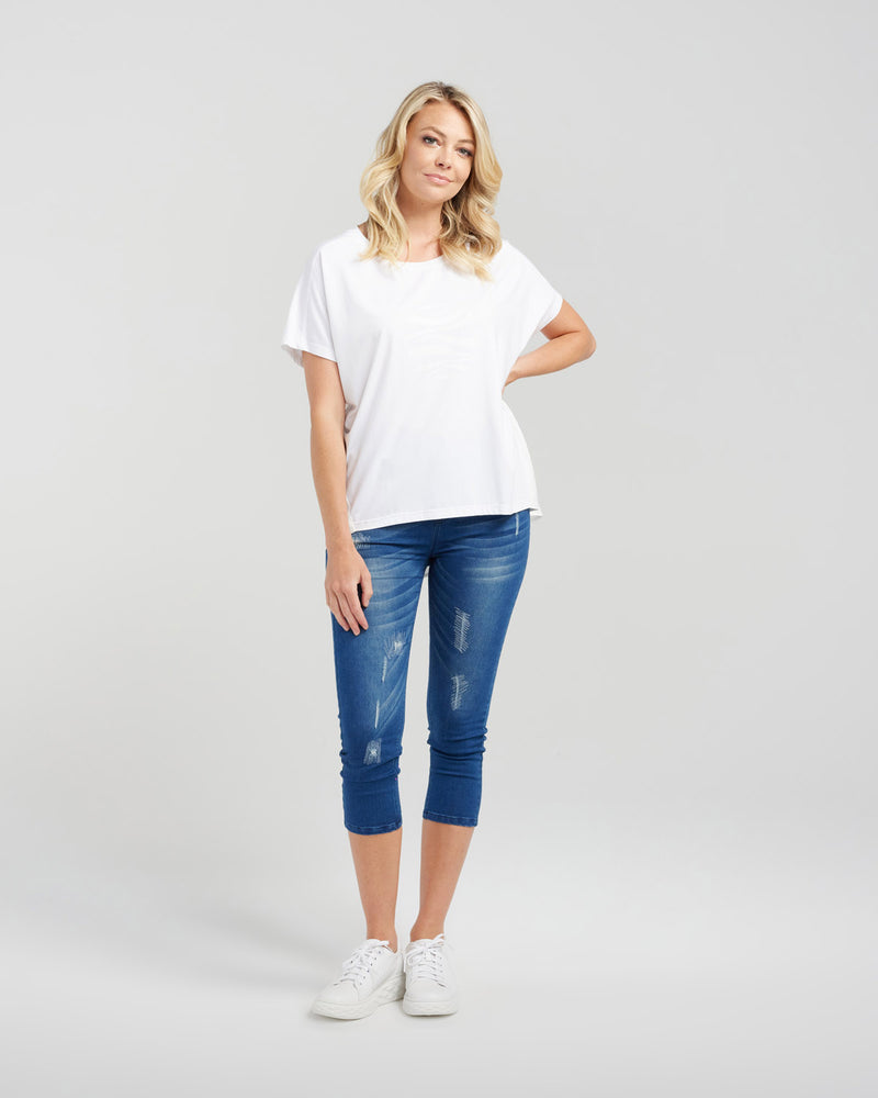 Alice Top - White - ZAFINA Top NZ LUMA