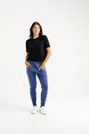 Alpine Apartment Pant - Hyacinth w Lilac Damask X- HOME-LEE Pant NZ LUMA
