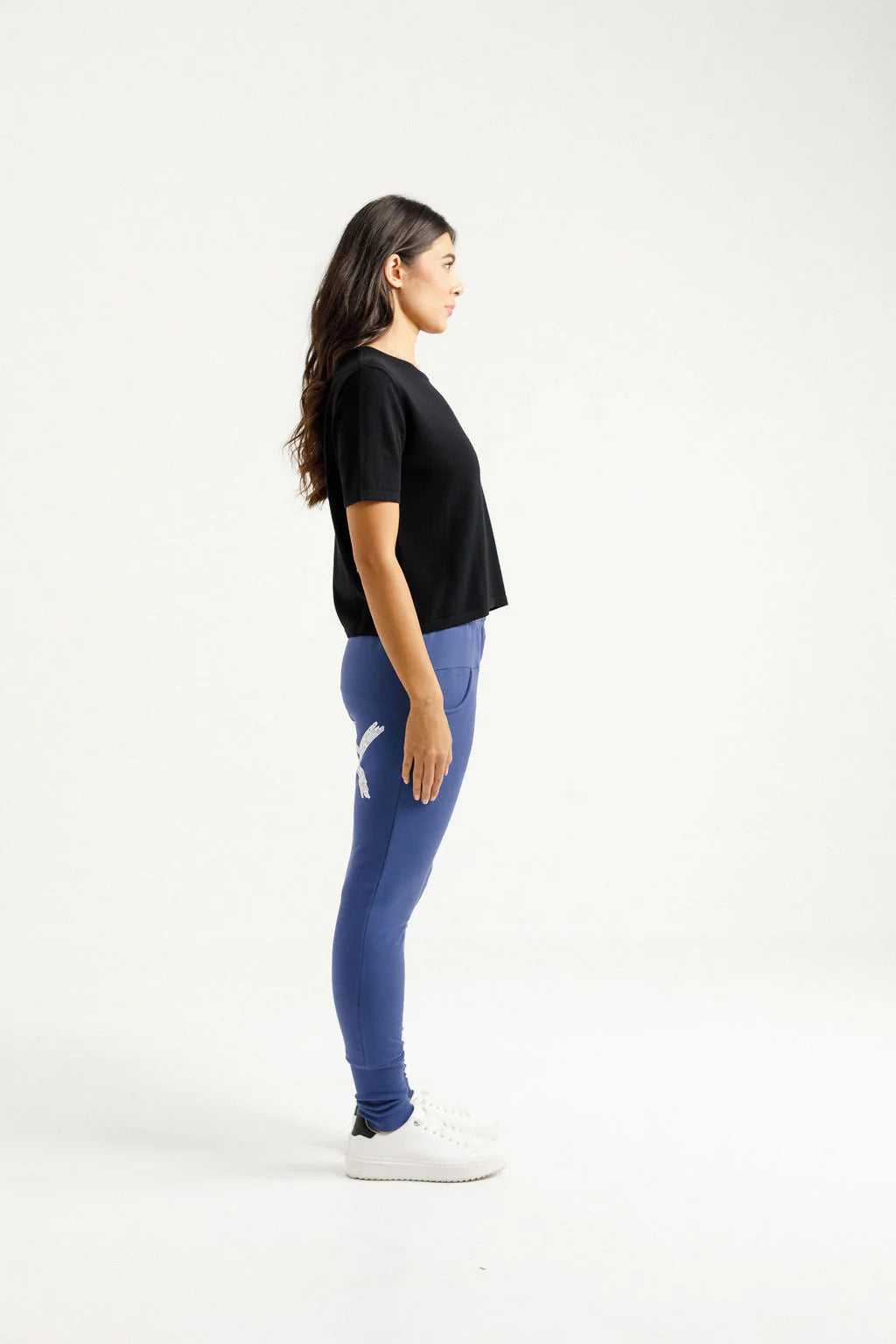 Alpine Apartment Pant - Hyacinth w Lilac Damask X- HOME-LEE Pant NZ LUMA