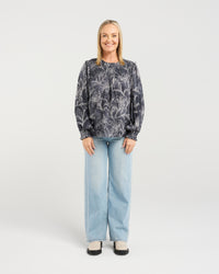 Amara Top - Stone Lily - ZAFINA Top NZ LUMA