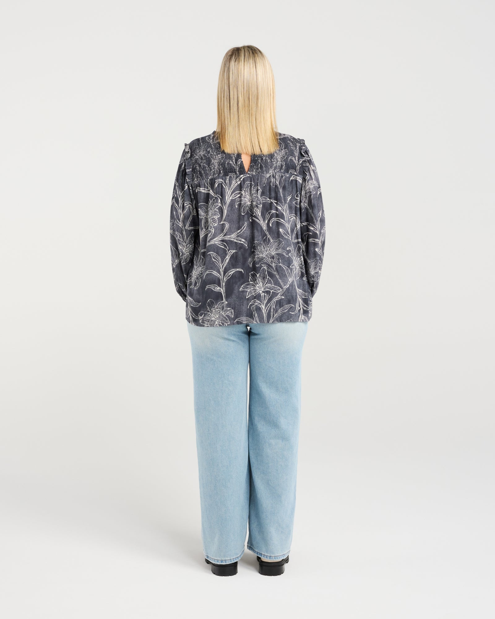 Amara Top - Stone Lily - ZAFINA Top NZ LUMA