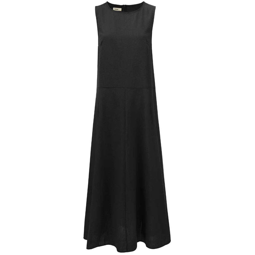 Anna Drop Waist Dress - Black - MOKE Dress NZ LUMA