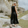 Anna Drop Waist Dress - Black - MOKE Dress NZ LUMA