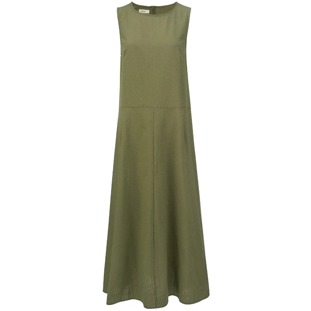 Anna Drop Waist Dress - Bonsai - MOKE Dress NZ LUMA
