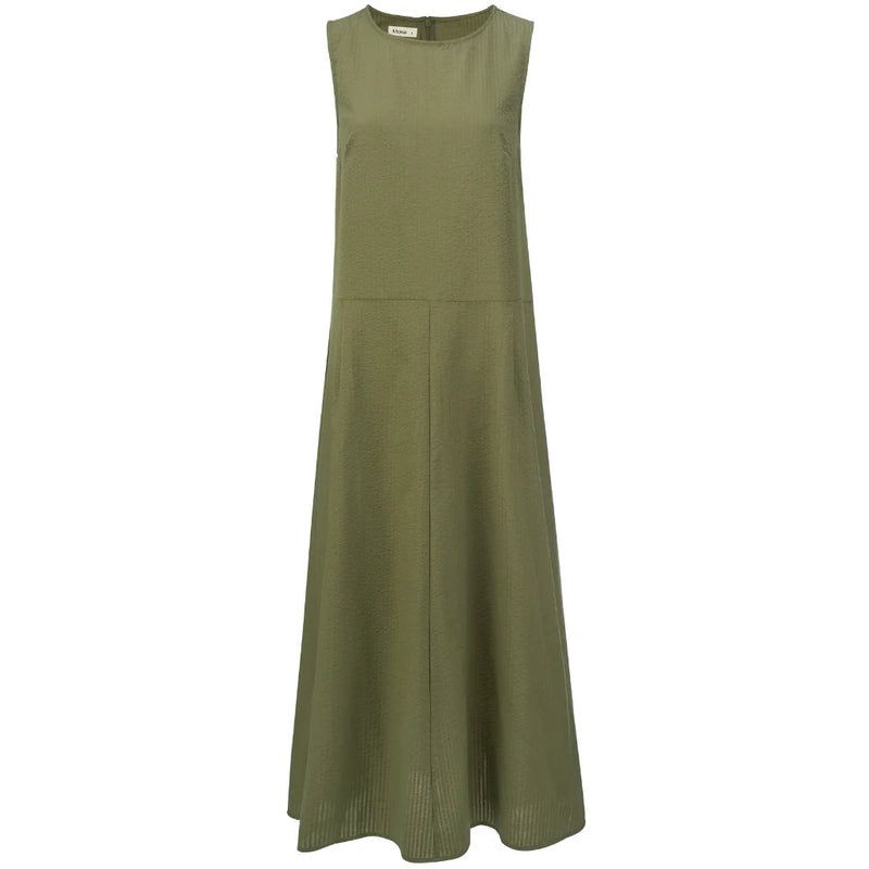 Anna Drop Waist Dress - Bonsai - MOKE Dress NZ LUMA