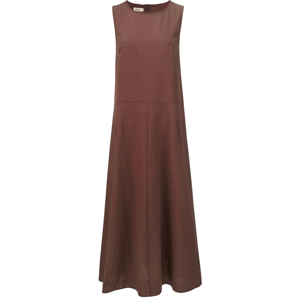 Anna Drop Waist Dress - Cocoa - MOKE Dress NZ LUMA