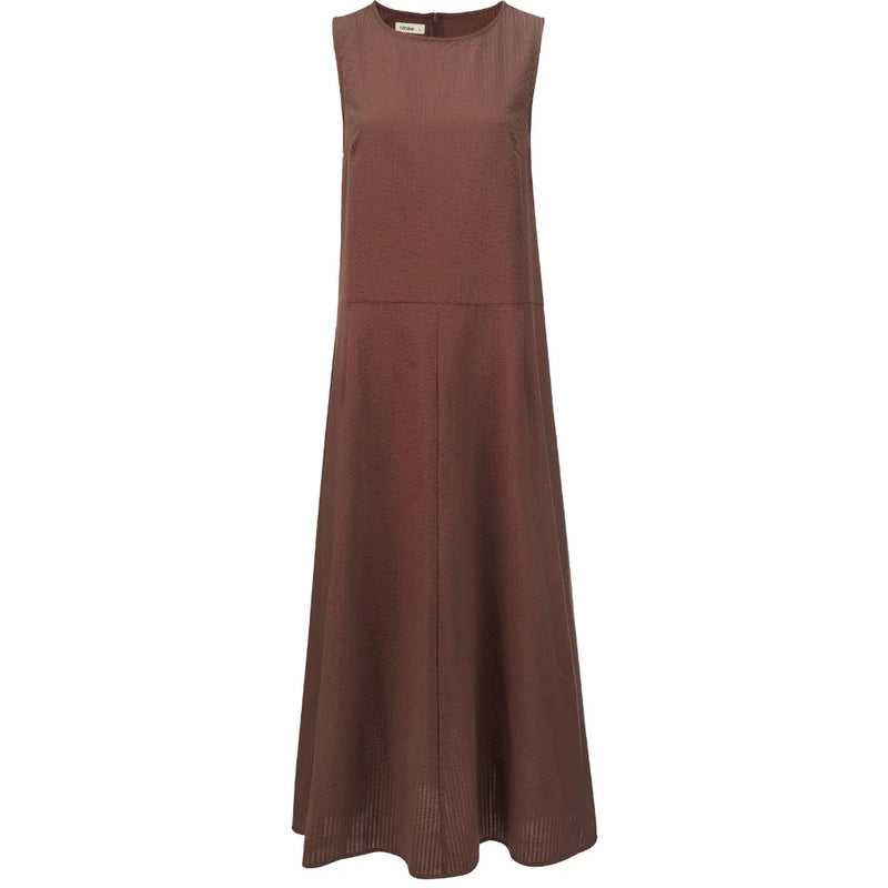 Anna Drop Waist Dress - Cocoa - MOKE Dress NZ LUMA