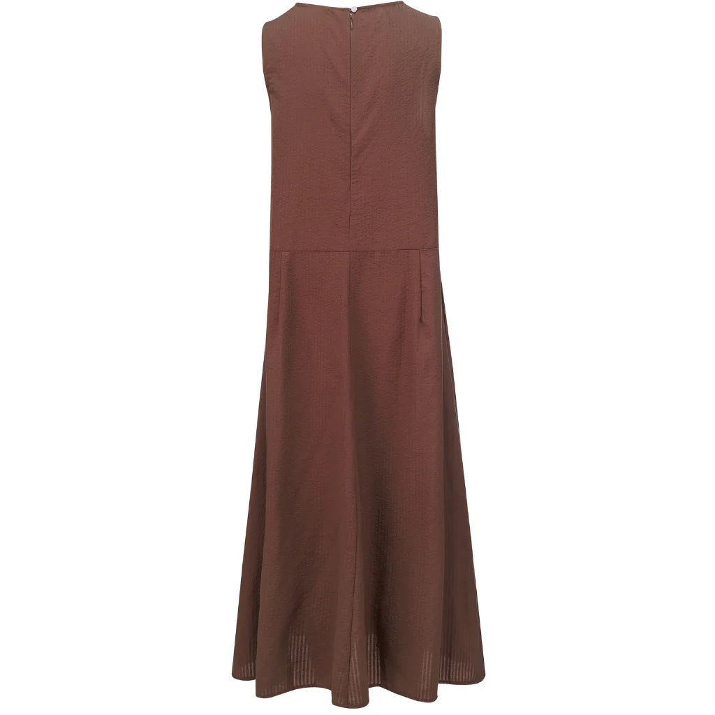 Anna Drop Waist Dress - Cocoa - MOKE Dress NZ LUMA