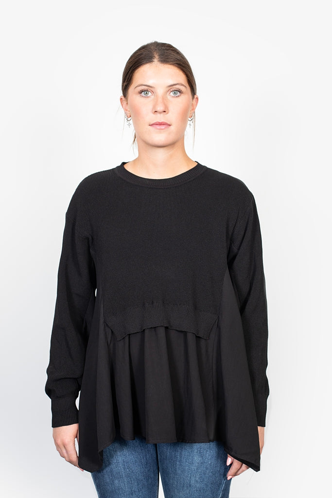 Le Monde Top - Black -ANTLER TOPS NZ LUMA