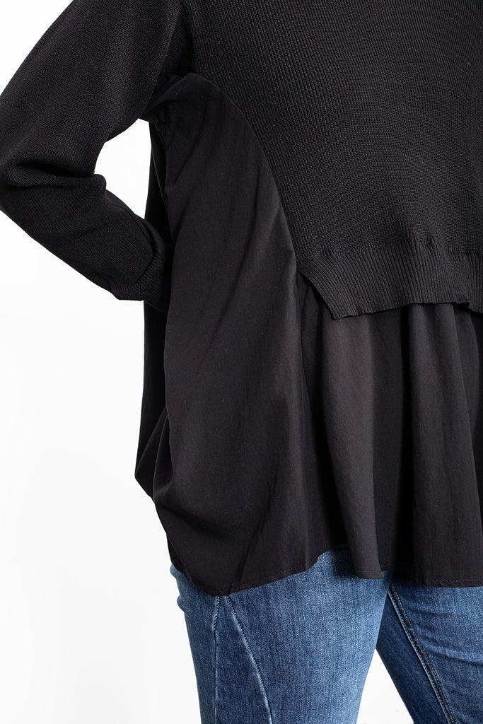 Le Monde Top - Black -ANTLER TOPS NZ LUMA